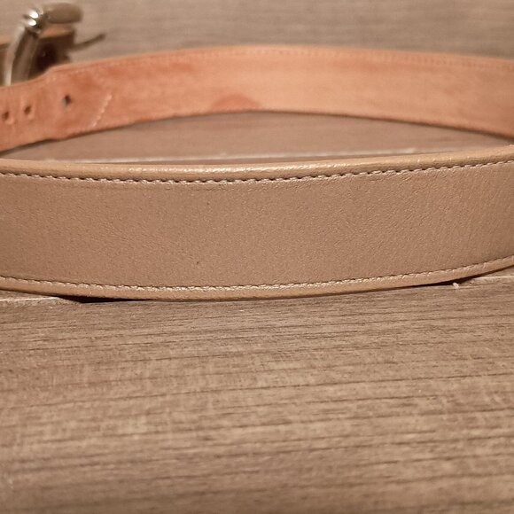Justin Boots Women Belt 3044F Size 30 Beige Top Grain Cowhide - Picture 5 of 9